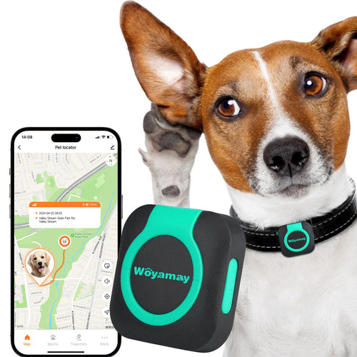 Woyamay Mini GPS Tracker for Dogs & Cats with Health Monitor